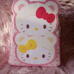 Loungefly Hello Kitty & Mimmy White Teddy Bear Mini Backpack